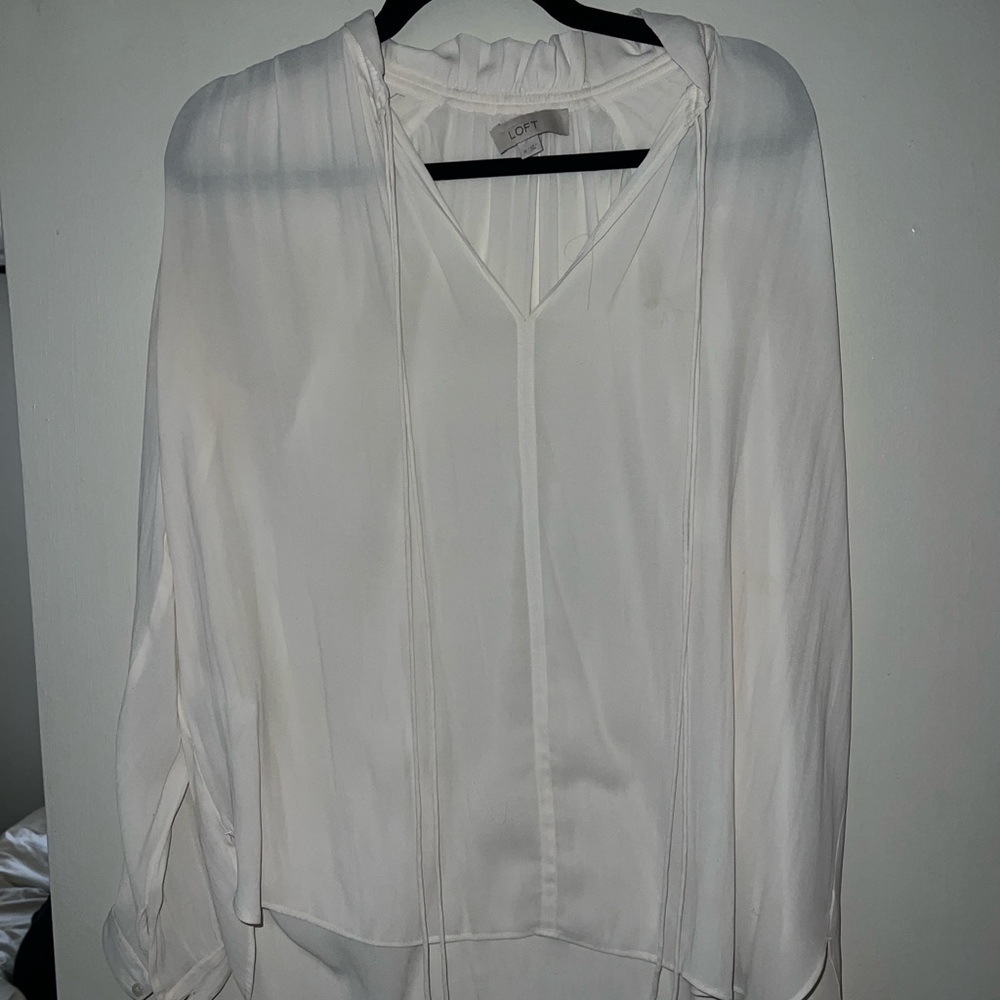 Loft Size M white blouse